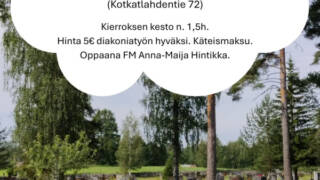 mainos hautausmaakävely